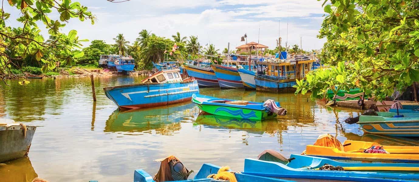 Bateaux de pêche peints de façon traditionnelle <span class="iconos separador"></span> Negombo