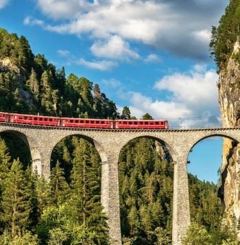Aventura en tren por los Alpes 