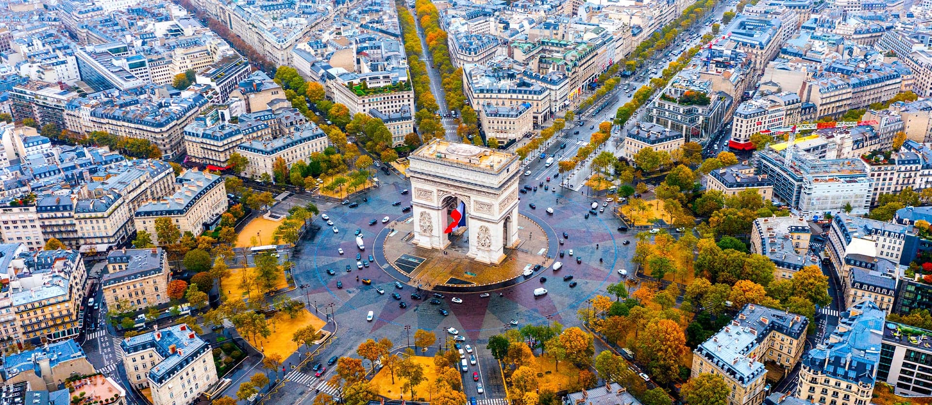 Arco del Triunfo <span class="iconos separador"></span> París <span class="iconos separador"></span> Francia