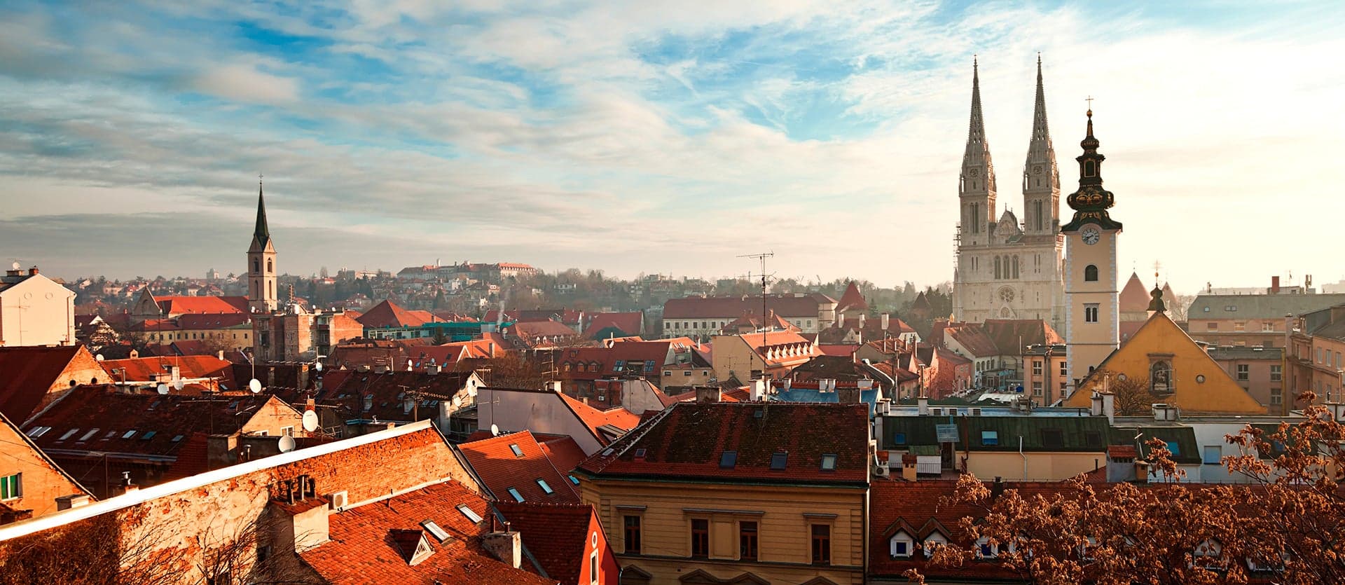 Aerial view of the city <span class="iconos separador"></span> Zagreb