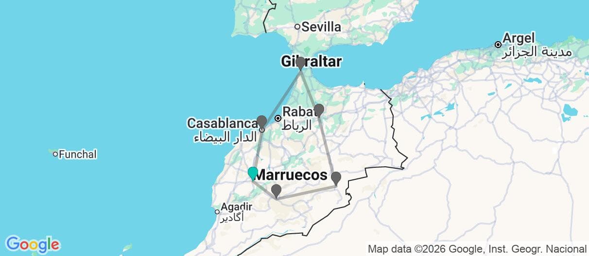 Mapa del viaje