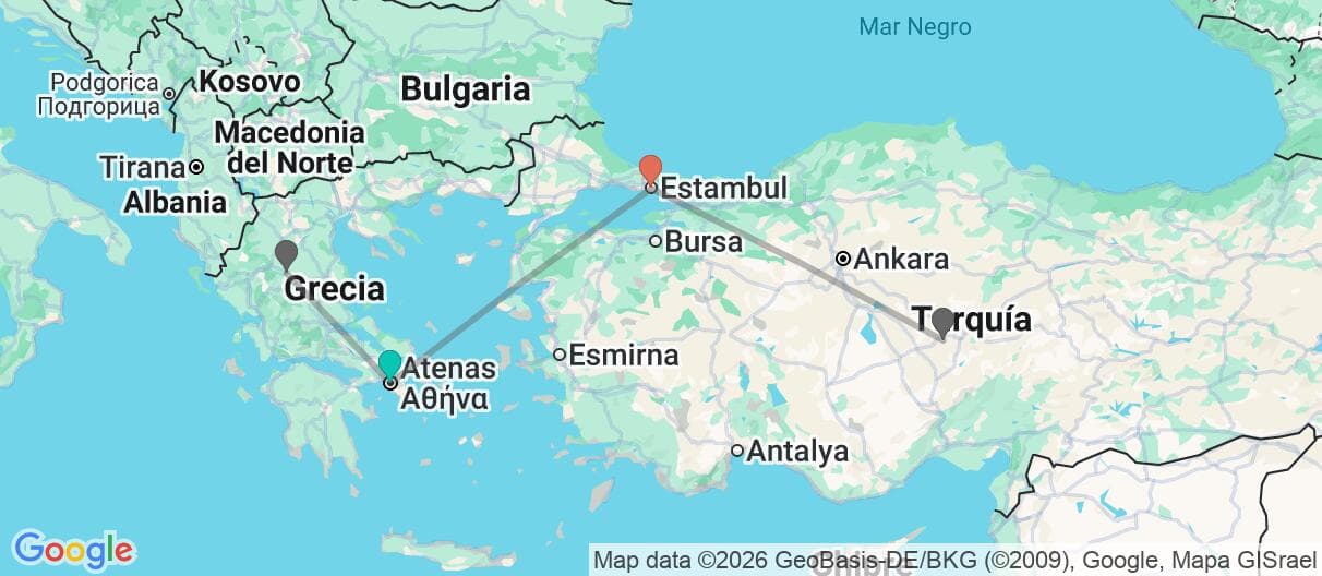 Mapa del viaje