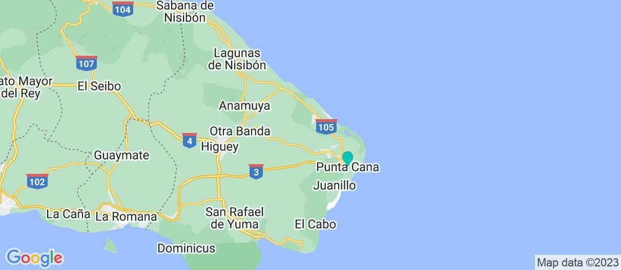 Map of All-Incl. Paradise in Punta Cana 5*