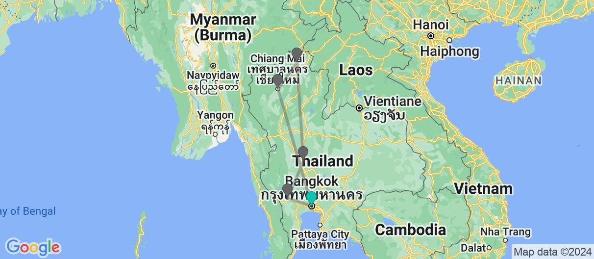 Map of Temples, Traditions & Secrets of Siam