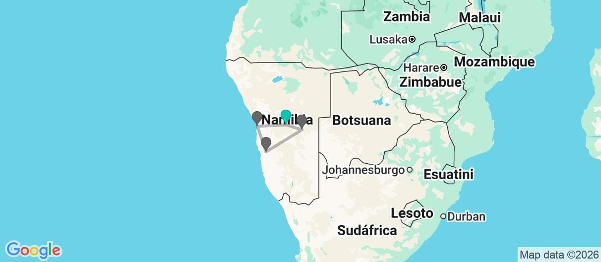 Mapa del viaje