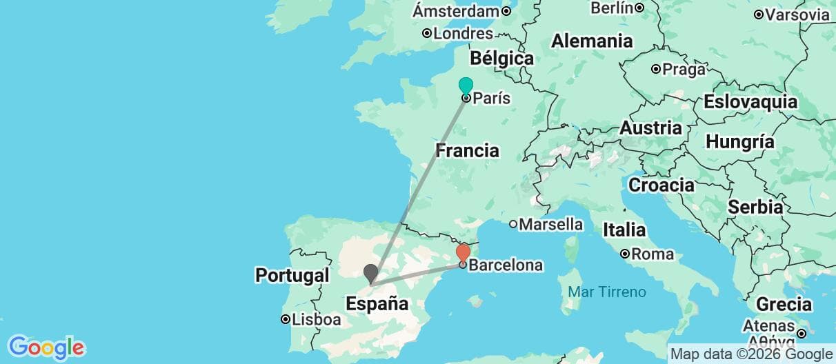 Mapa del viaje