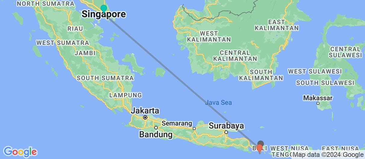 Map of Singapore & Serene Bali