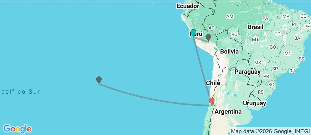 Mapa del viaje