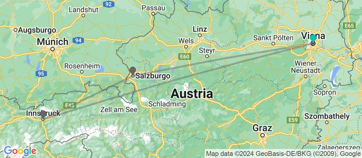 Map of Ciudades de cuento en los Alpes autoguiado