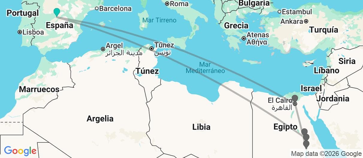 Mapa del viaje