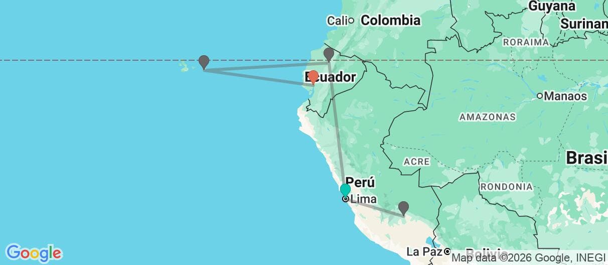 Mapa del viaje