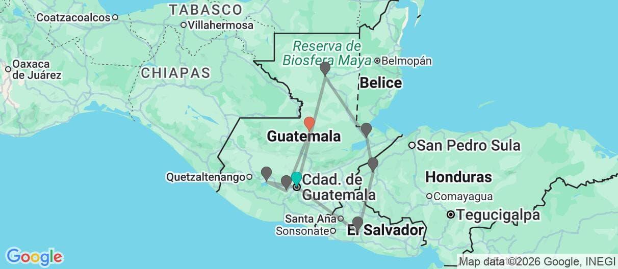 Mapa del viaje
