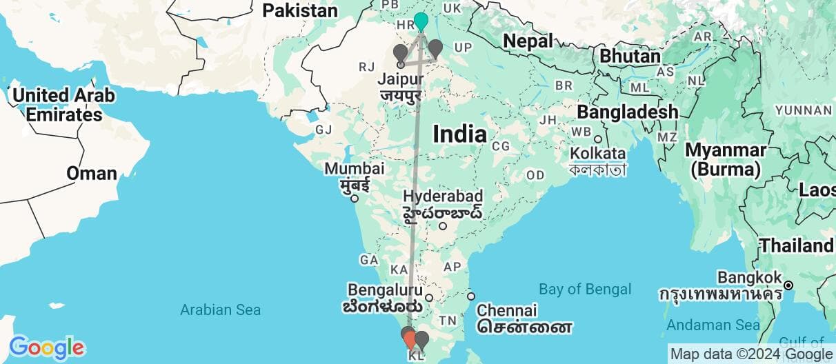 Trip map