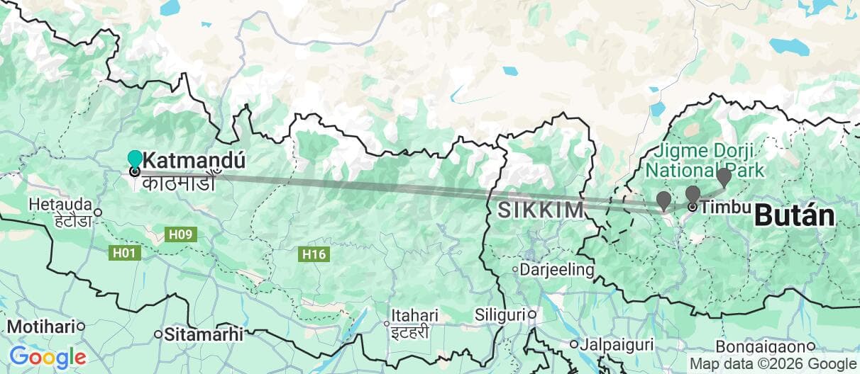 Mapa del viaje