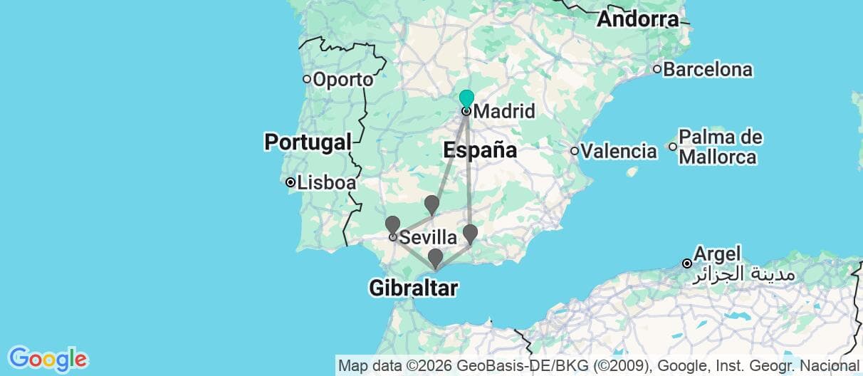 Mapa del viaje