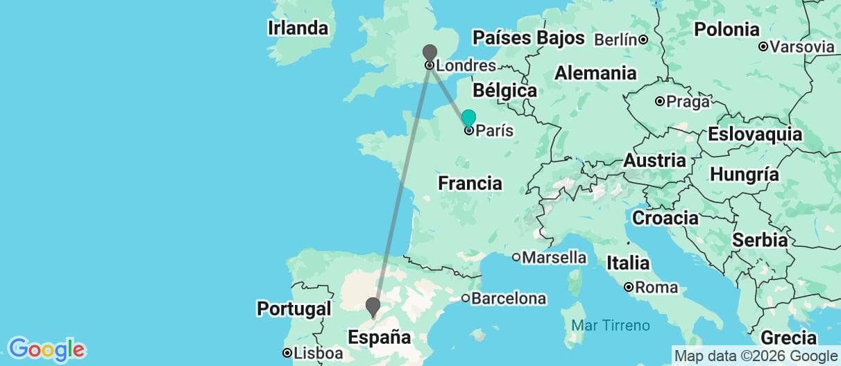 Mapa del viaje