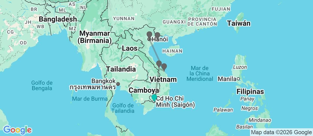 Mapa del viaje