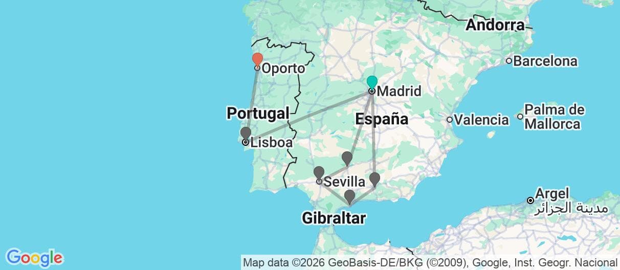 Mapa del viaje