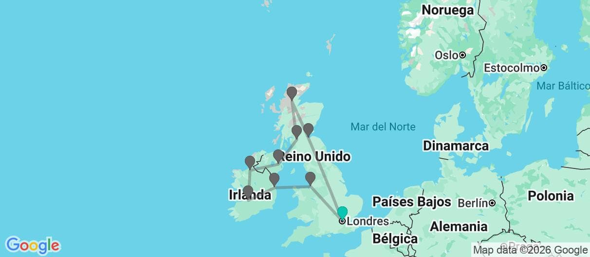 Mapa del viaje