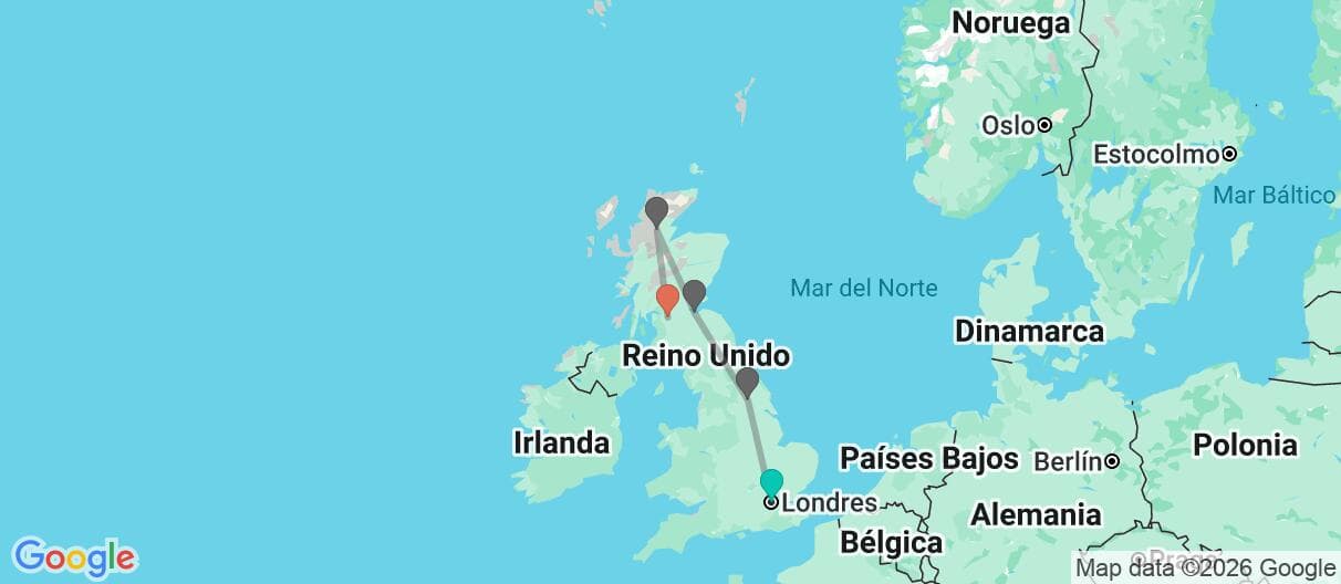 Mapa del viaje