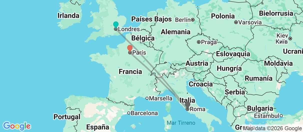 Mapa del viaje