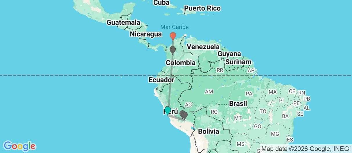 Mapa del viaje