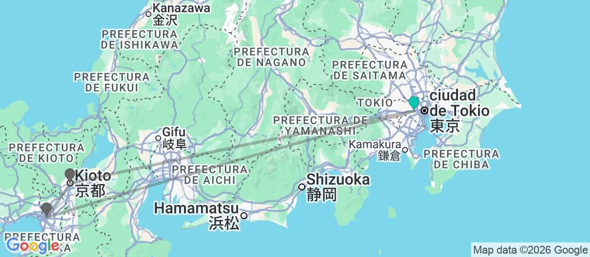 Mapa del viaje