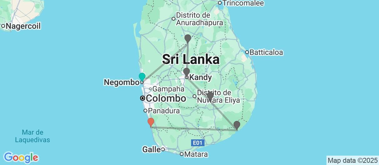 Mapa del viaje