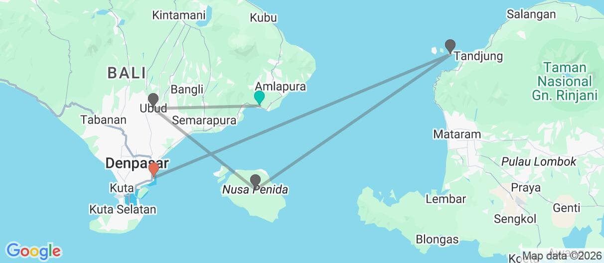 Mapa del viaje