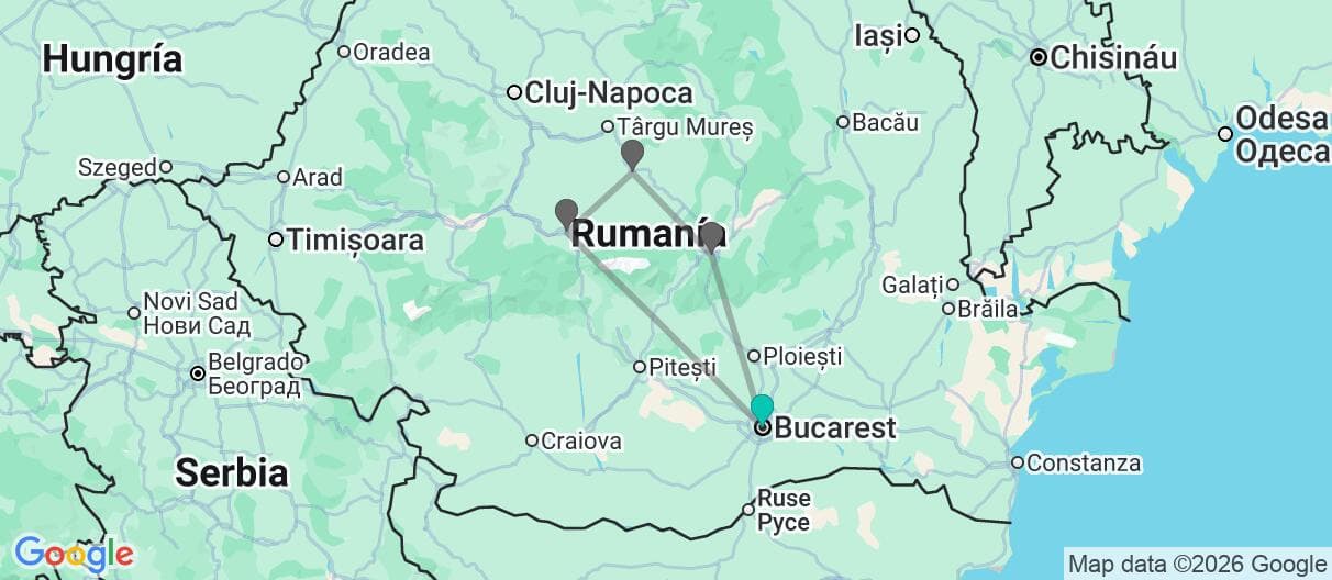 Mapa del viaje