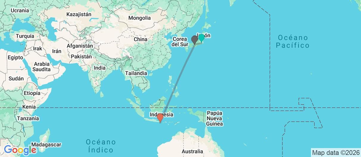 Mapa del viaje