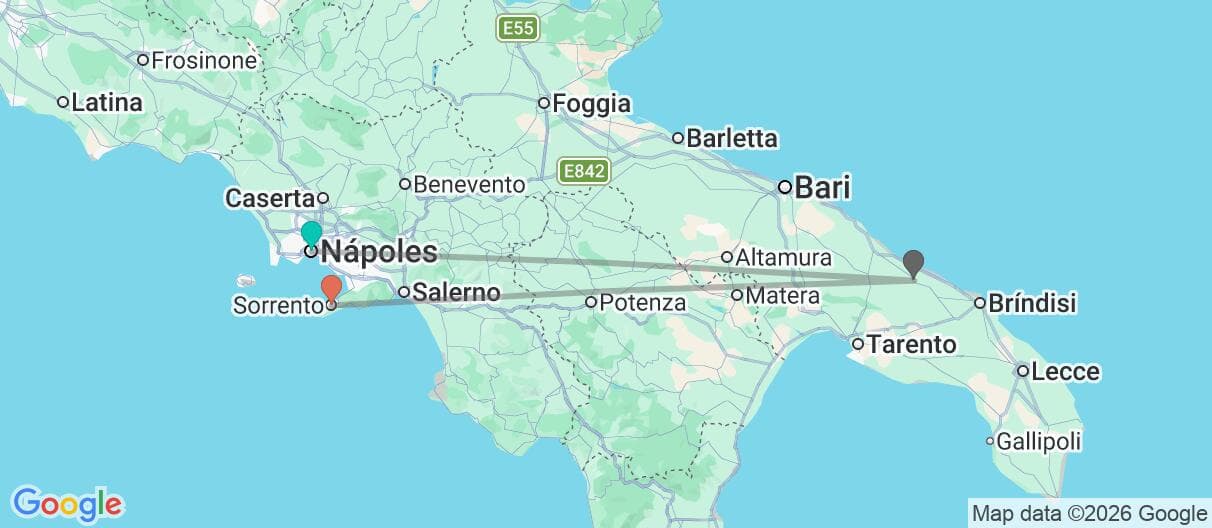 Mapa del viaje