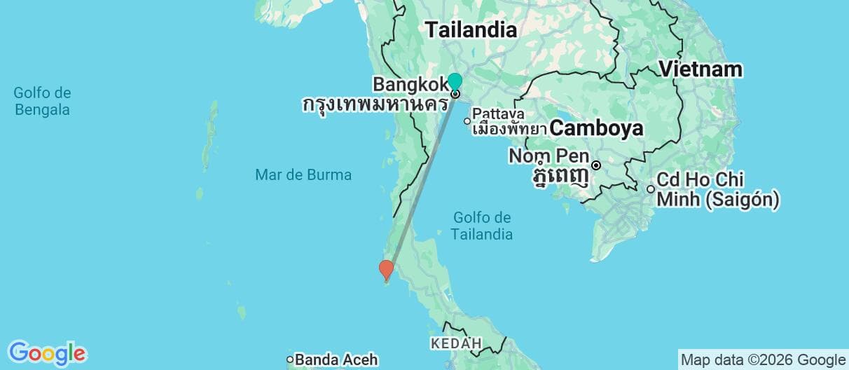 Mapa del viaje