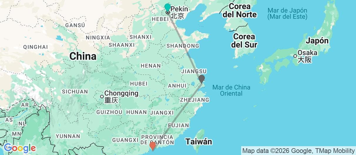 Mapa del viaje