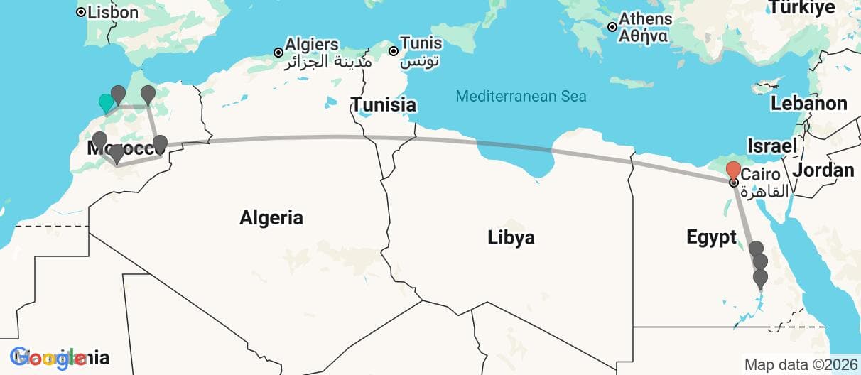 Trip map