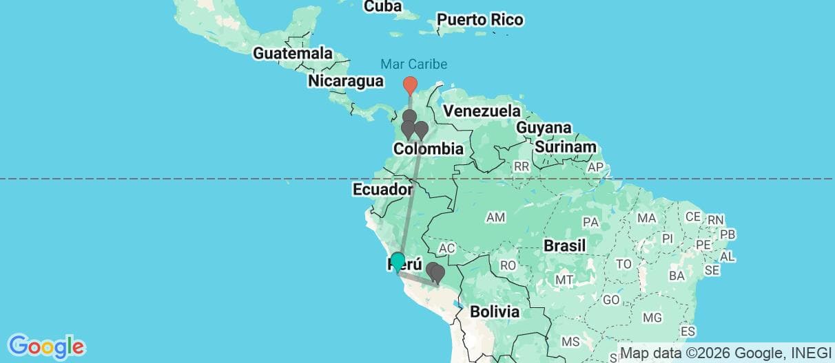 Mapa del viaje