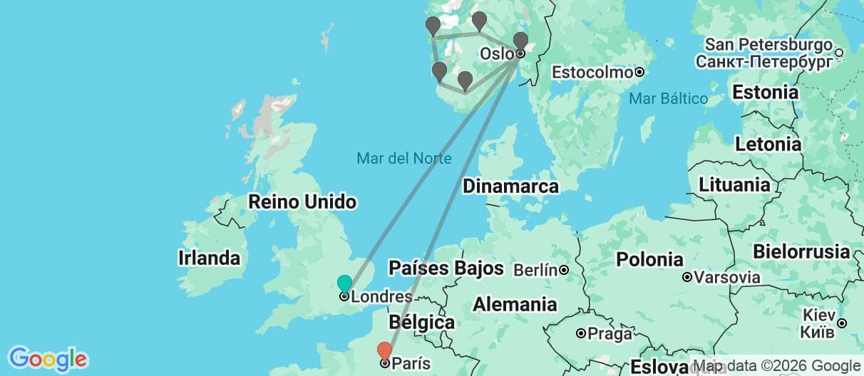 Mapa del viaje