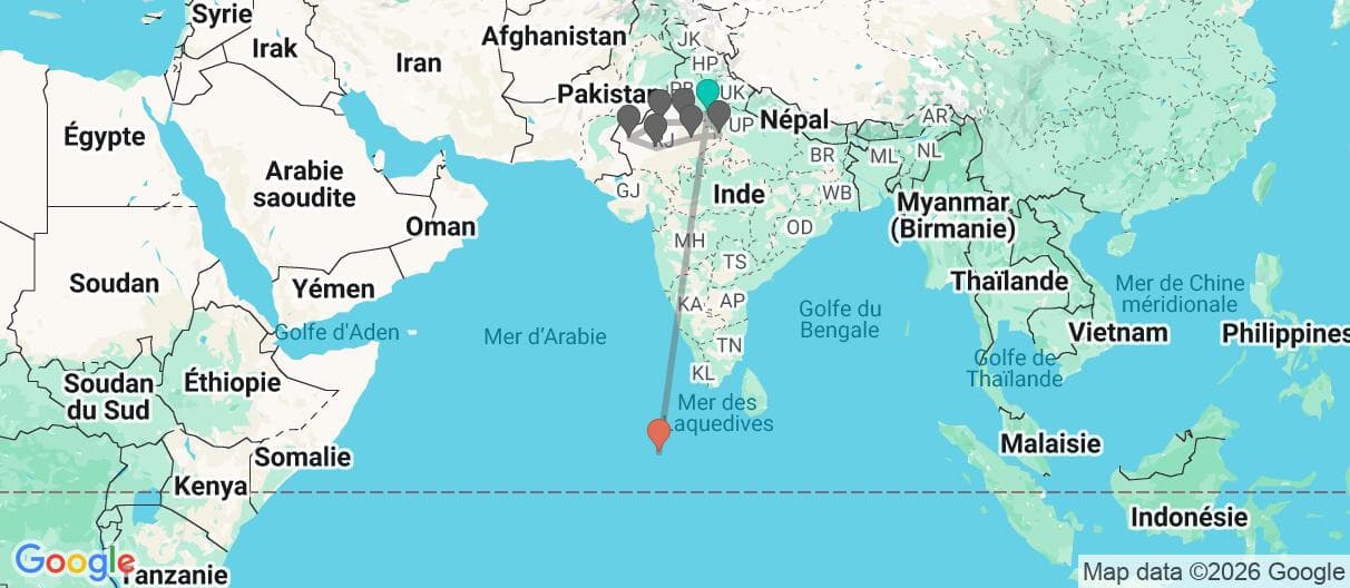 Carte du voyage