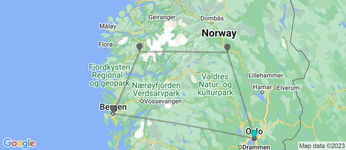 Map of Vision of the Fjords