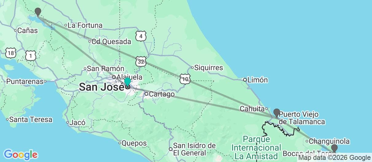 Mapa del viaje