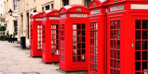 cabinas rojas en Notting Hill