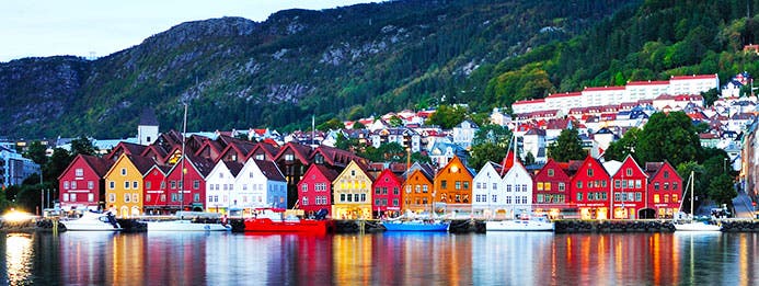 Bergen casitas de colores