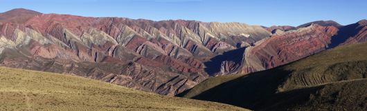 Colourful valley of Quebrada de Humahuaca de 4 colores