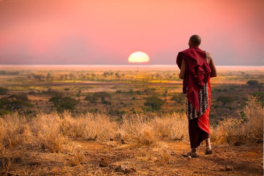 miembro de masai mara en tanzania