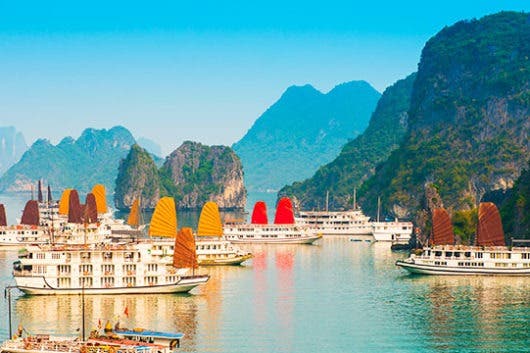 barcos típicos de Vietnam