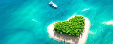 isla romántica para San Valentín