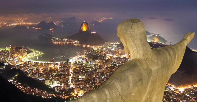 Rio de Janeiro at night