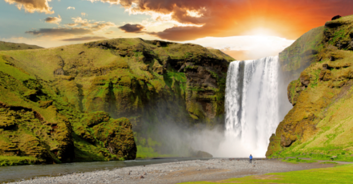 Skogafoss Waterfall: places to visit in Iceland