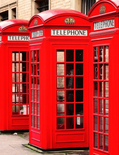 cabinas rojas en Notting Hill