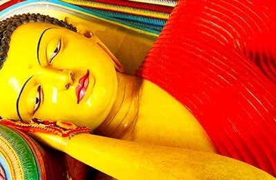 buda tumbado en SriLanka